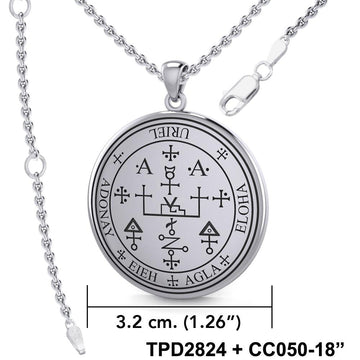 Sigil of the Archangel Uriel Sterling Silver Pendant TPD2824 - Jewelry